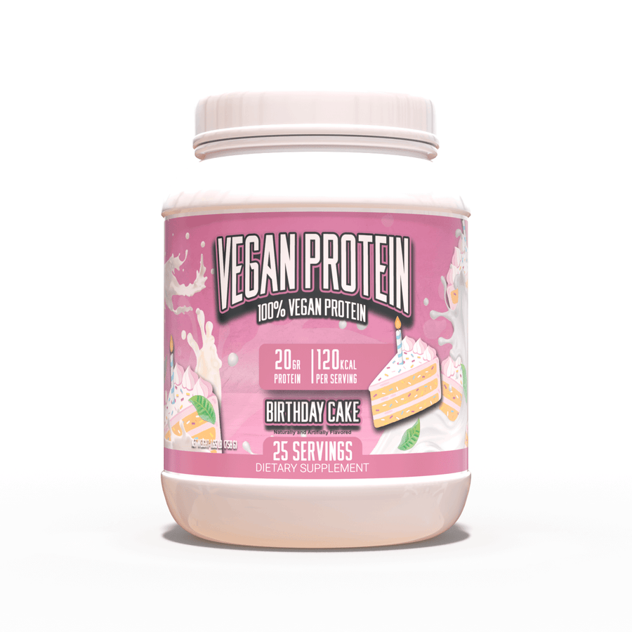 Vegan Protein Powder Birthday Cake